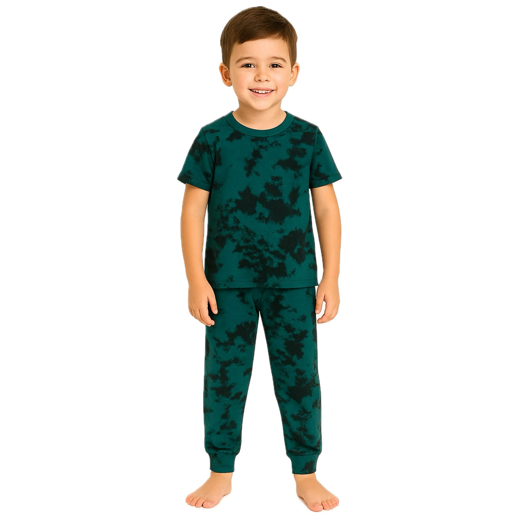 3 Piece Set Kids Forest Tie - Dye - Reset Loungewear