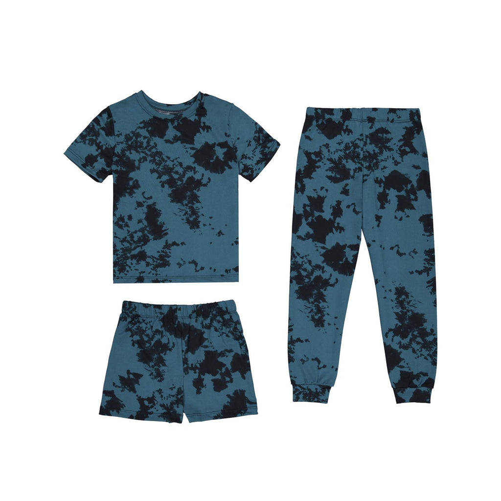3 Piece Set Kids Forest Tie - Dye - Reset Loungewear