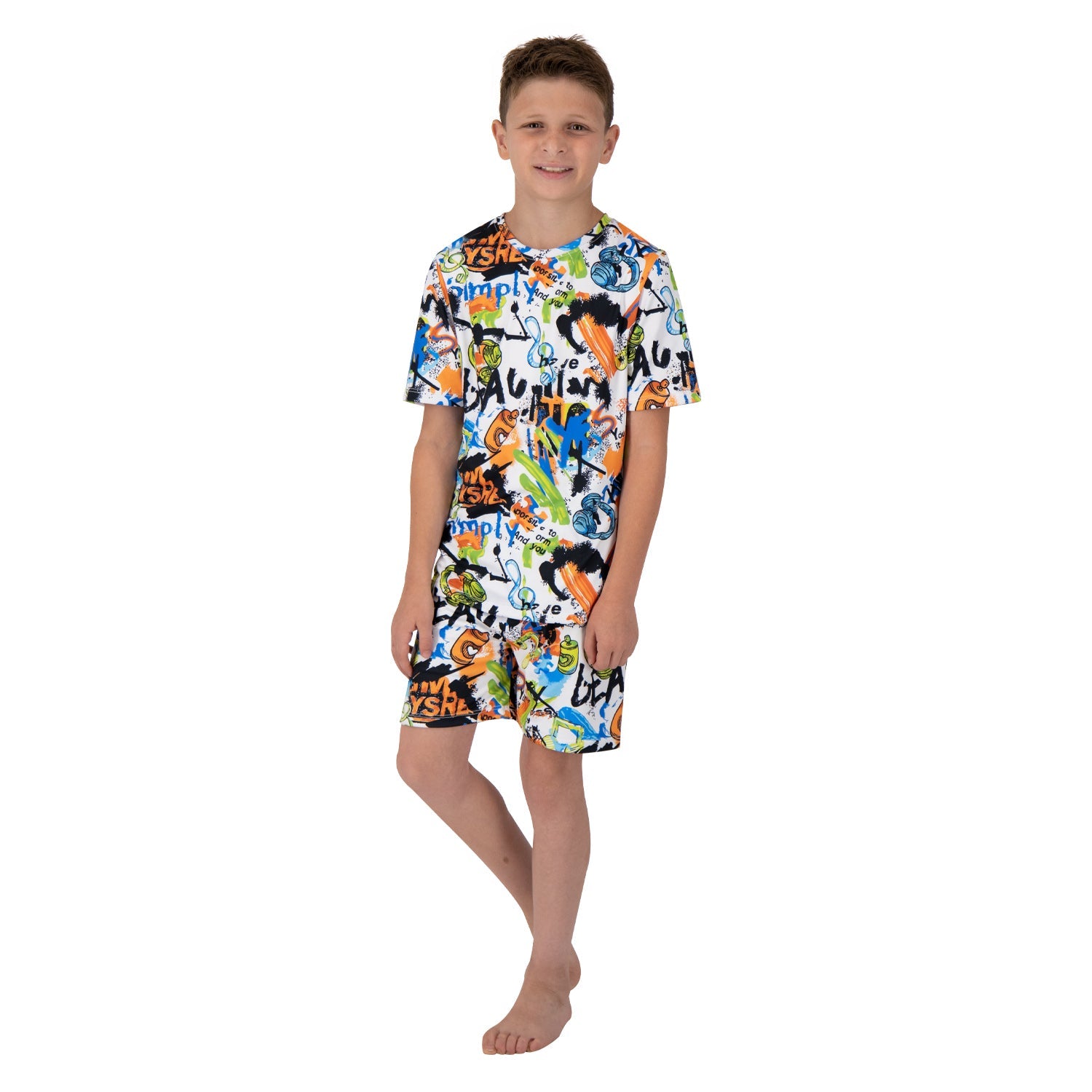 3 Piece Set Kids Pj Rockstar - Reset Loungewear