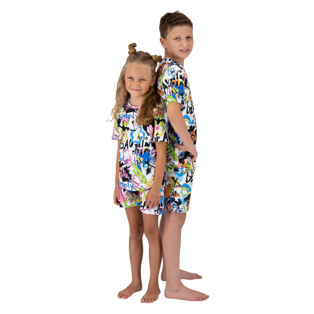 3 Piece Set Kids Pj Rockstar - Reset Loungewear