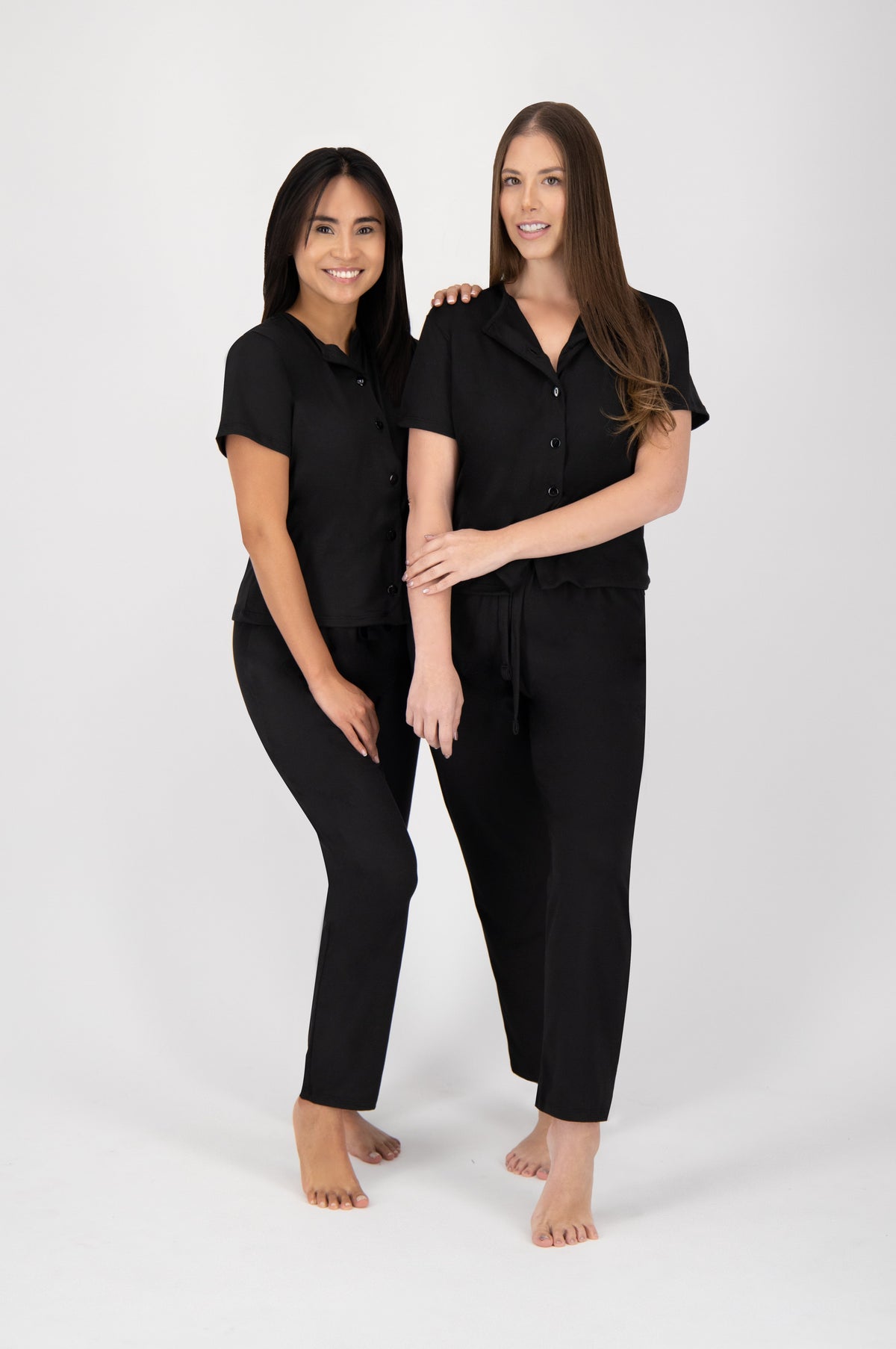 All Black Essentials Pj Set - Reset Loungewear