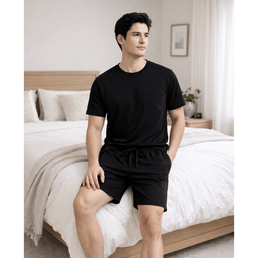All Black Men Short - Reset Loungewear