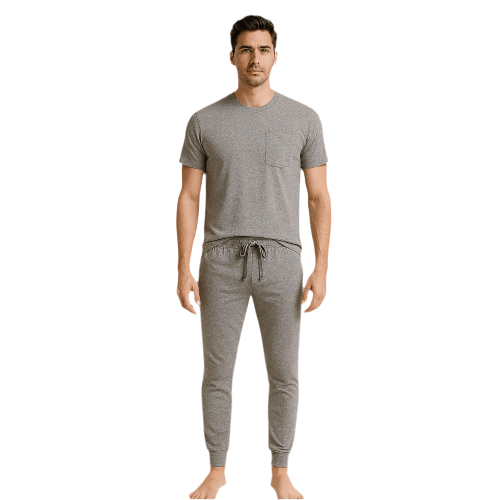 All Gray Men Manga Corta Pantalón Cerrado - Reset Loungewear