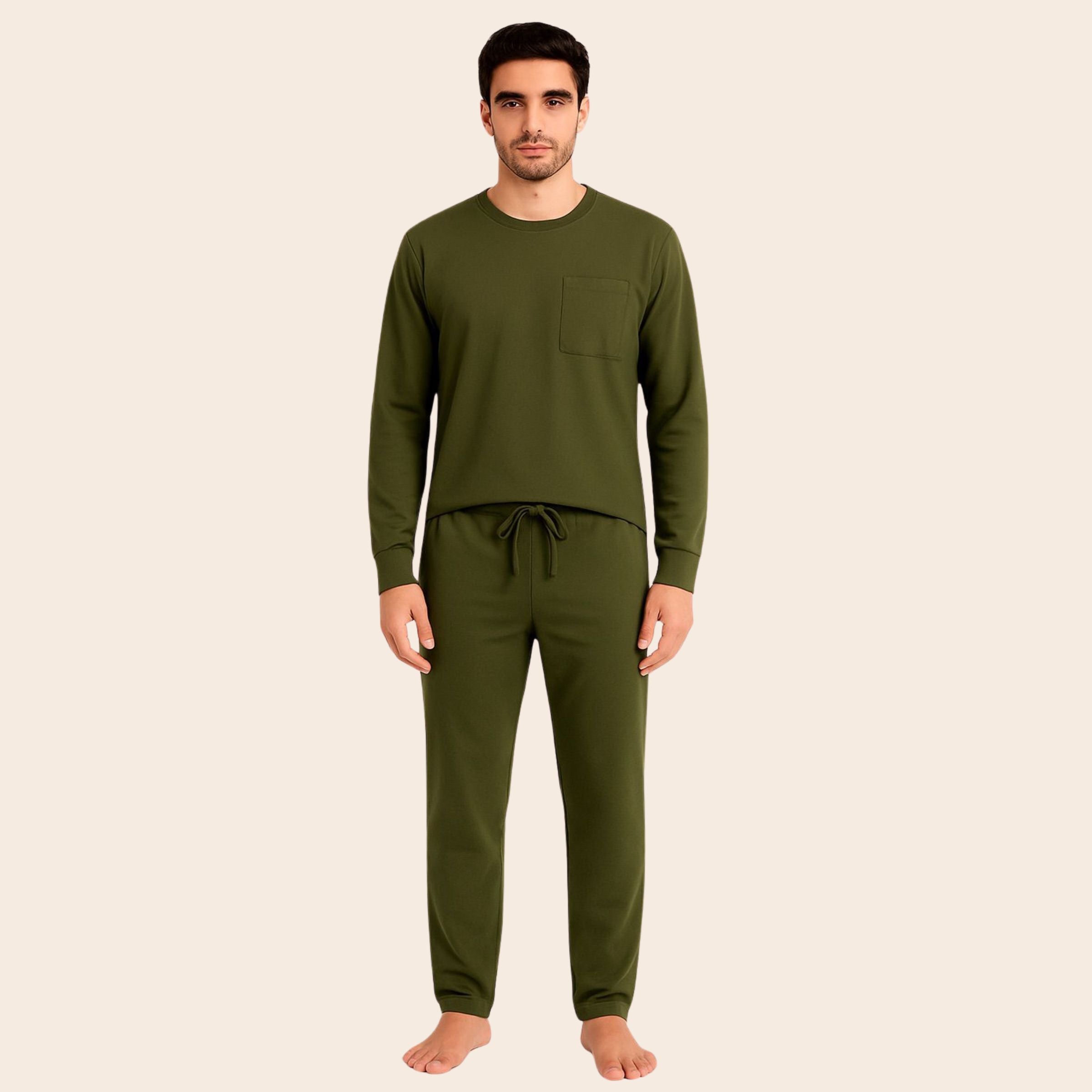 All Olive Men Manga Larga - Reset Loungewear