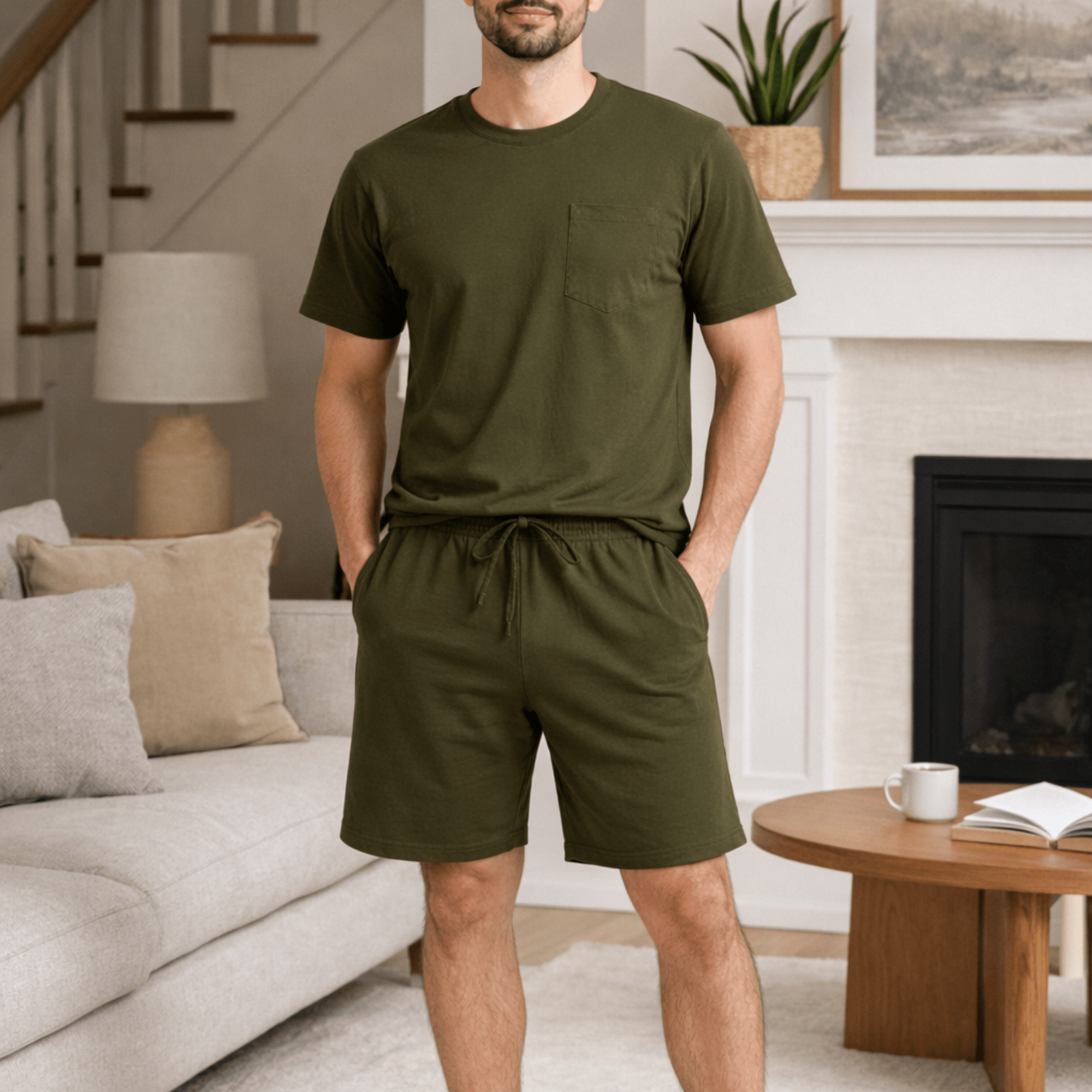 All Olive Men Short - Reset Loungewear