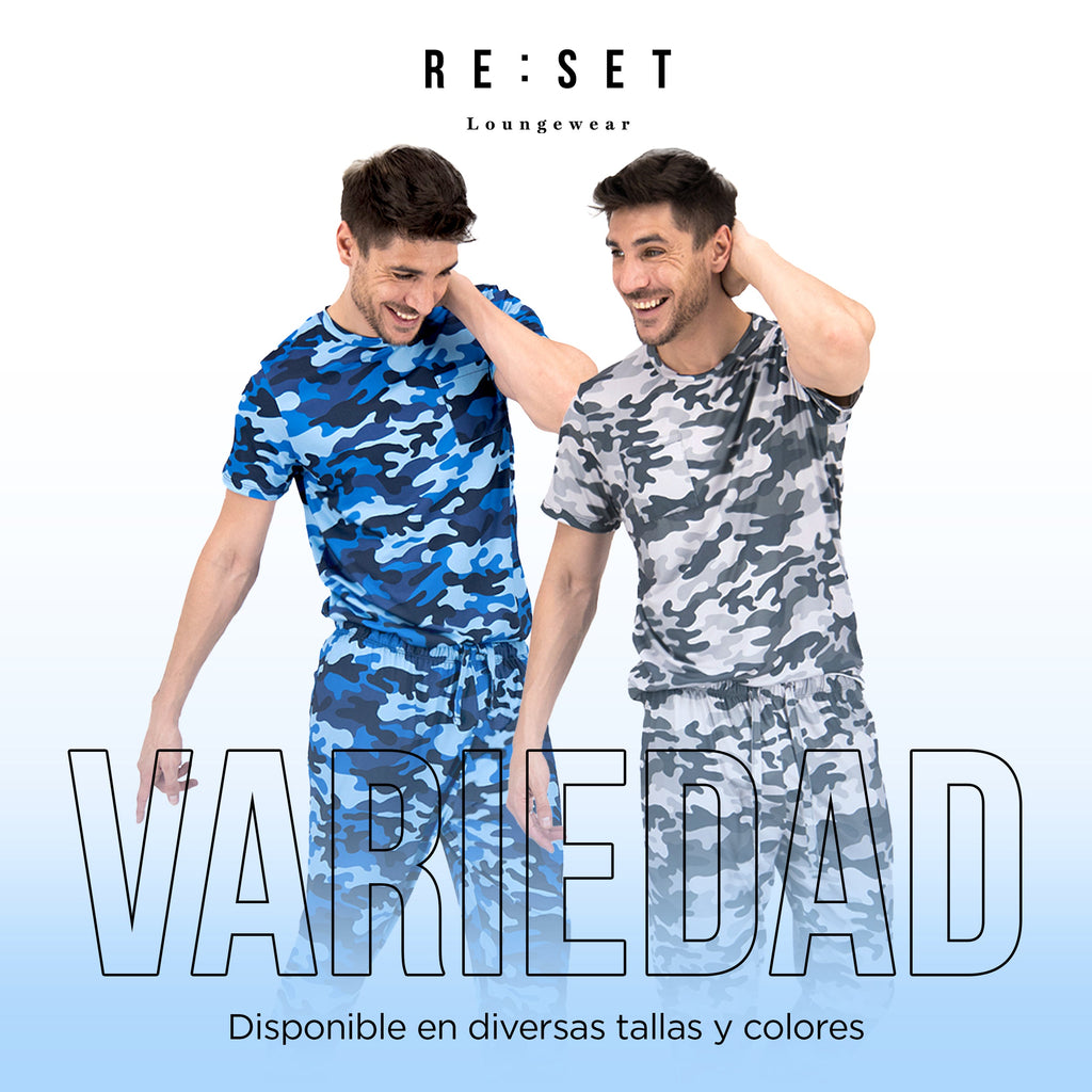 Army Blue Men Pantalon - Reset Loungewear