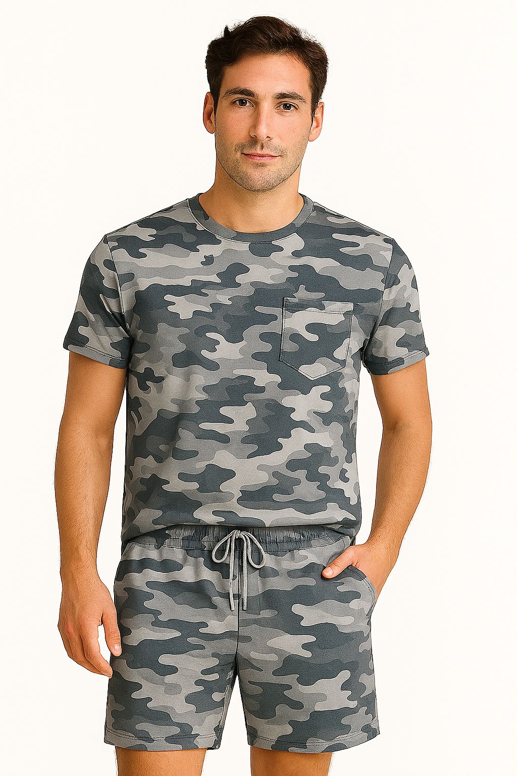 Army Gray Men Short - Reset Loungewear