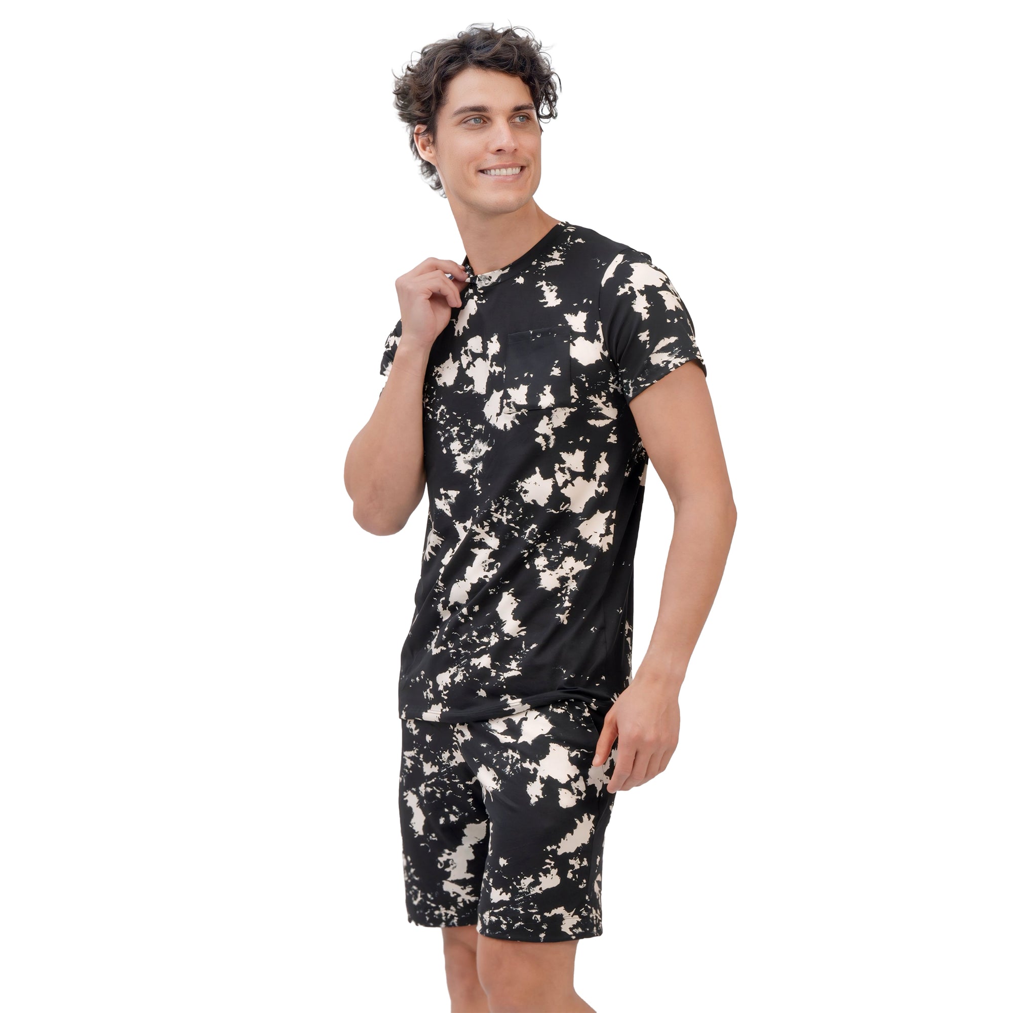 Dark Tie - Dye Men Short - Reset Loungewear