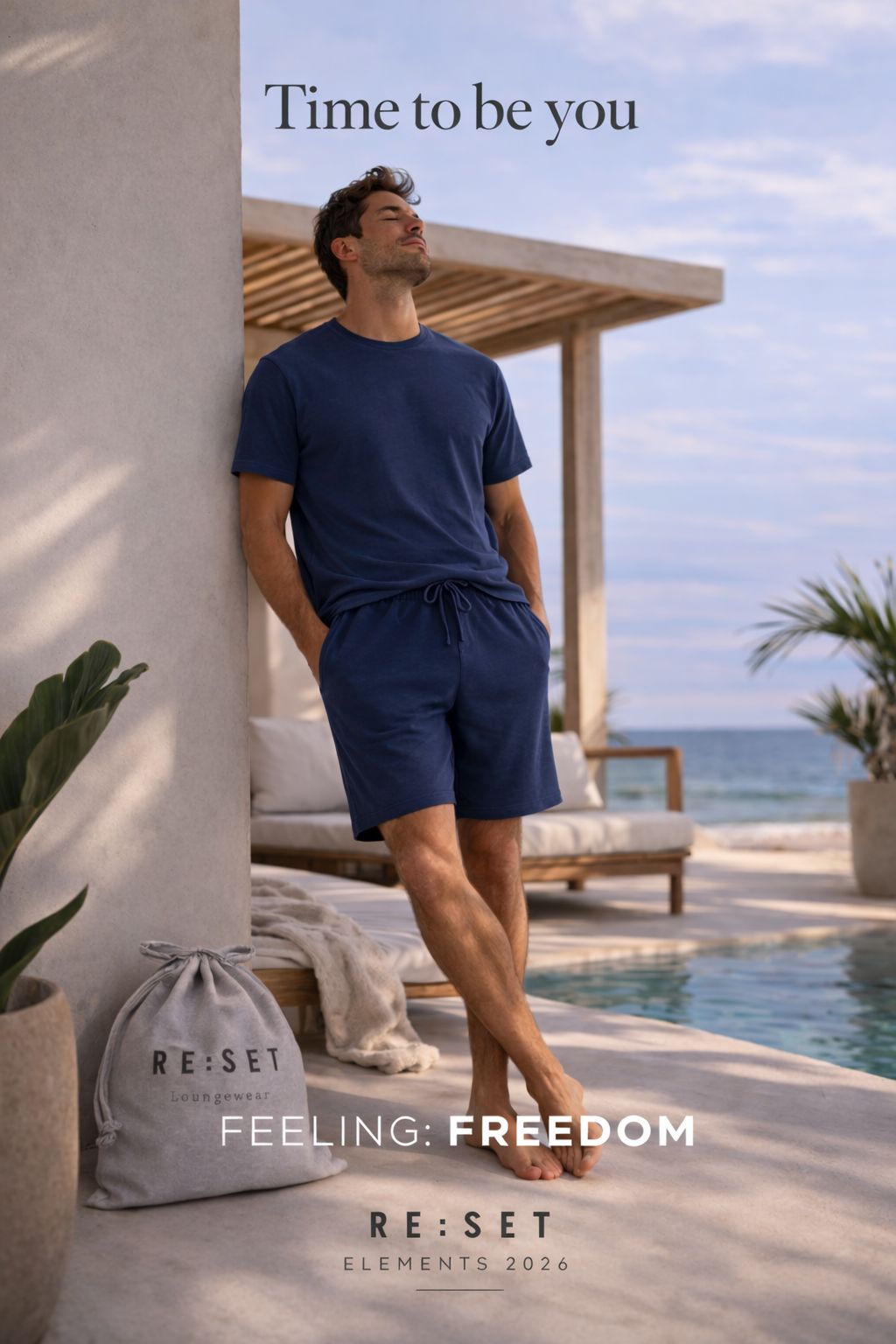 Navy Men Short - Reset Loungewear