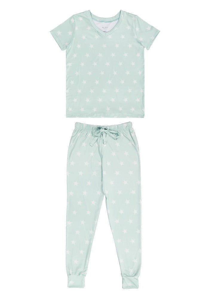 Shine Aqua Women Pantalon Manga Corta - Reset Loungewear