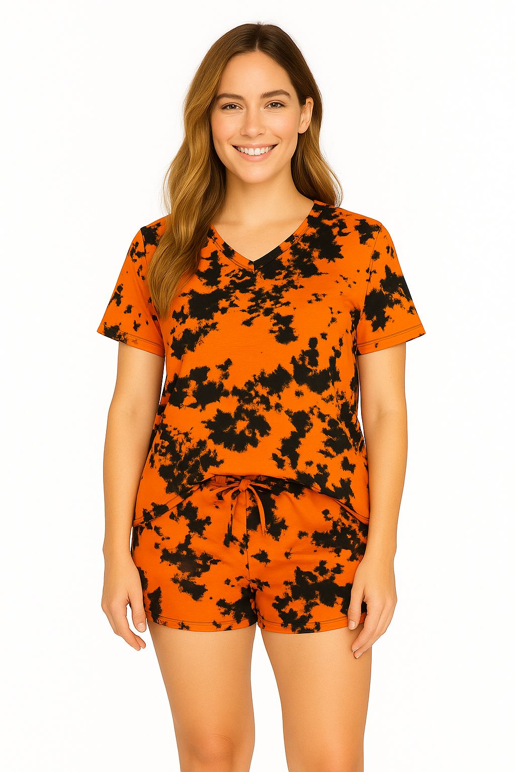 Short Women Tangerine - size small - Reset Loungewear