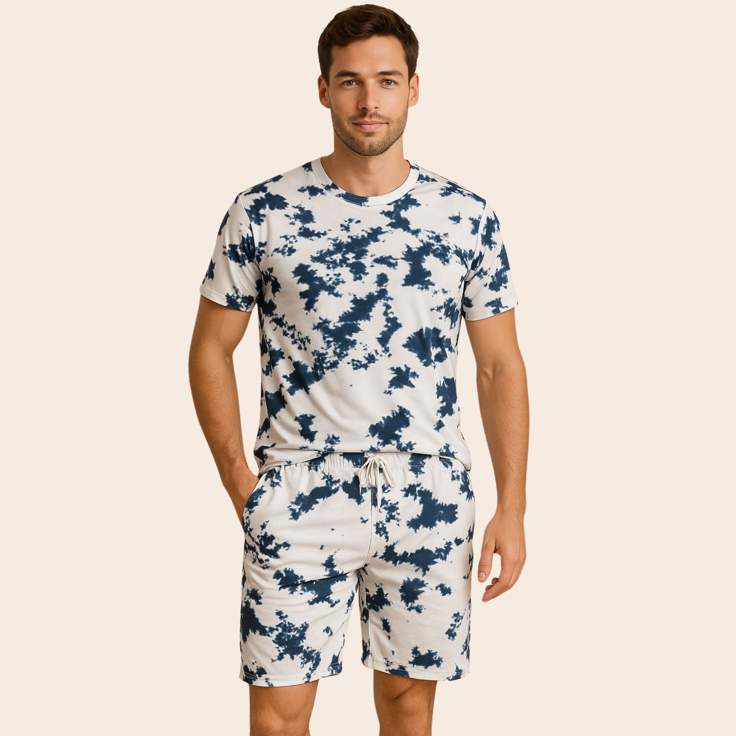 Splash Blue Men Short - Reset Loungewear