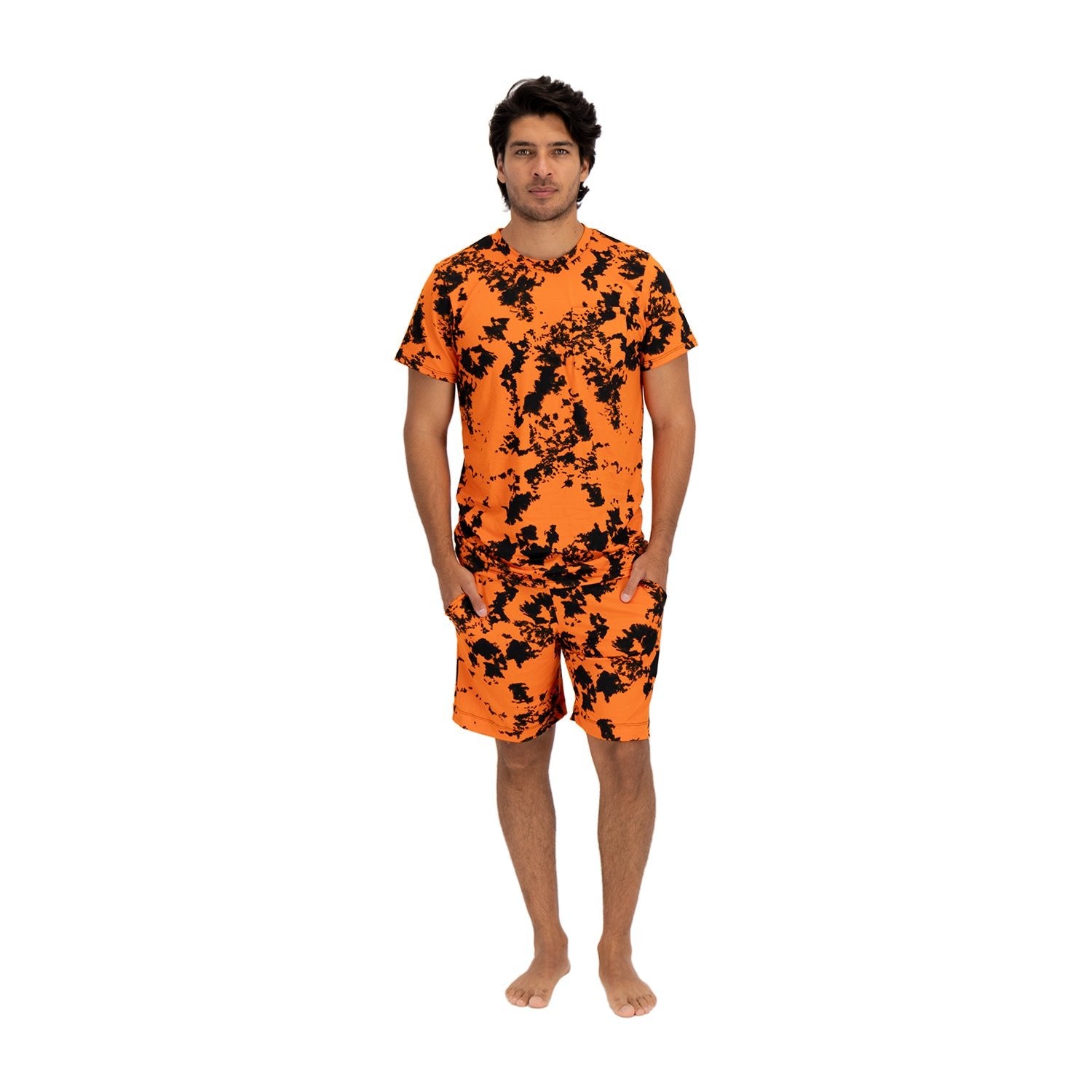 Tangerine Tie - dye Men Short - Reset Loungewear