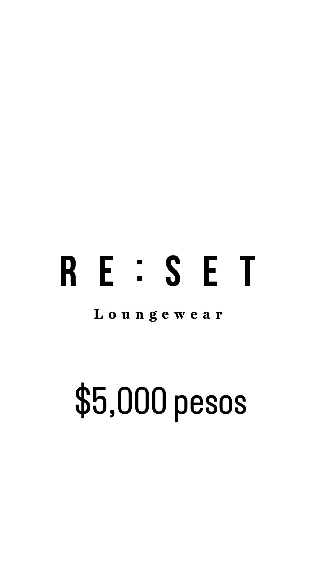 tarjeta de regalo reset - Reset Loungewear