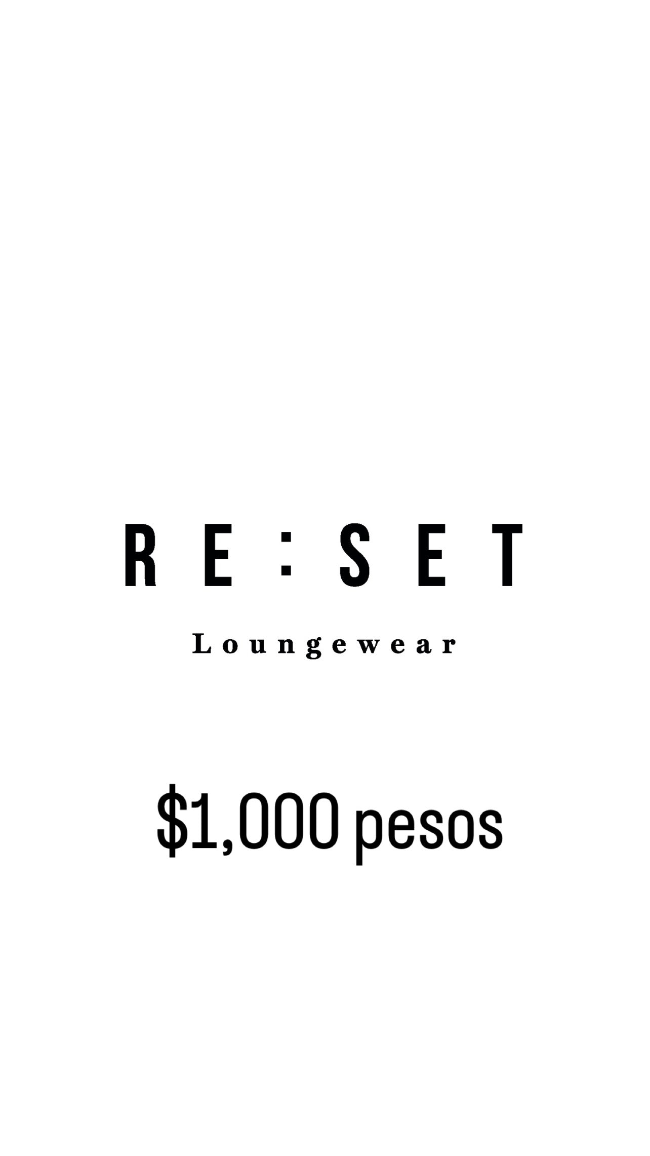 tarjeta de regalo reset - Reset Loungewear
