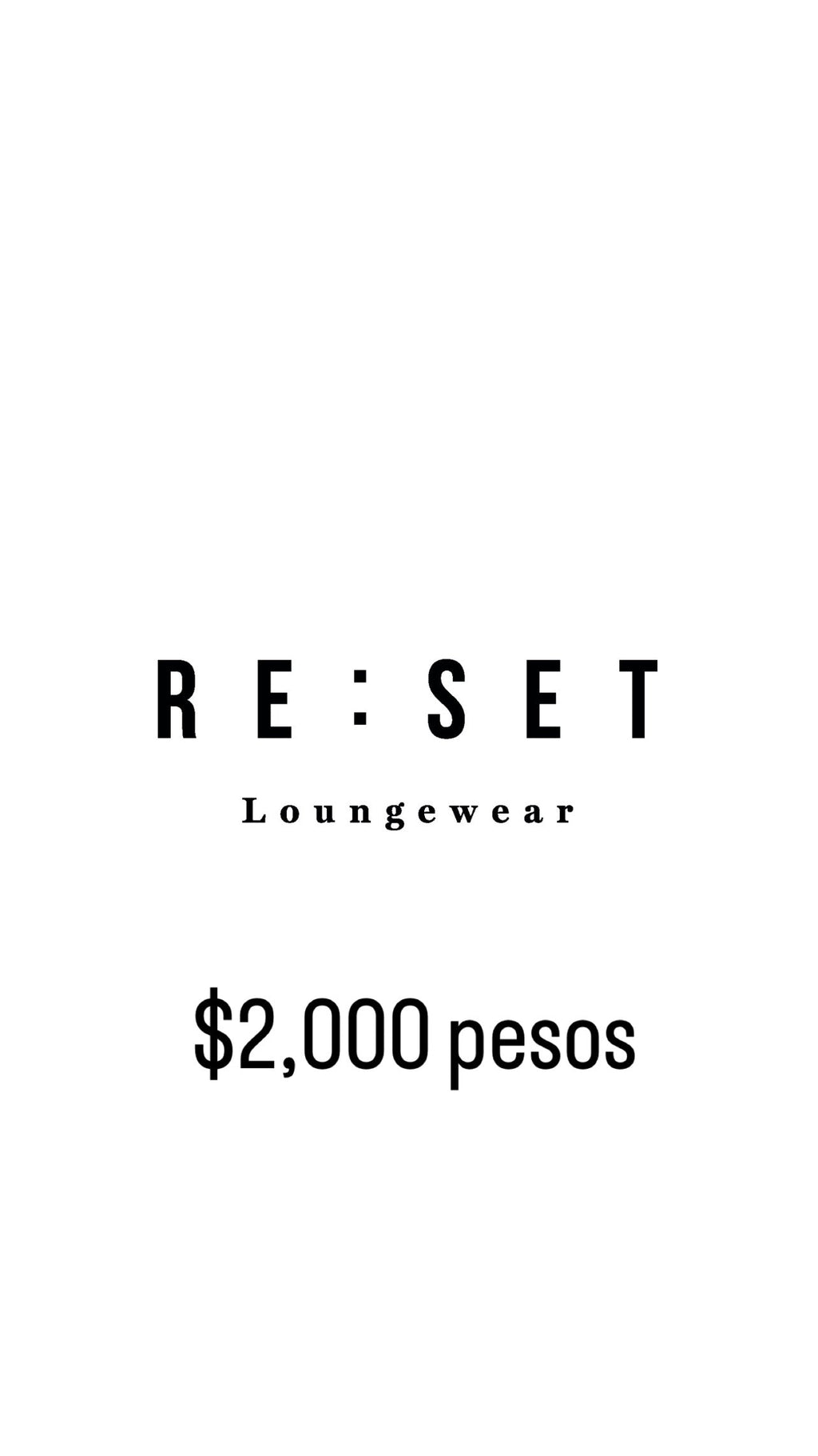 tarjeta de regalo reset - Reset Loungewear