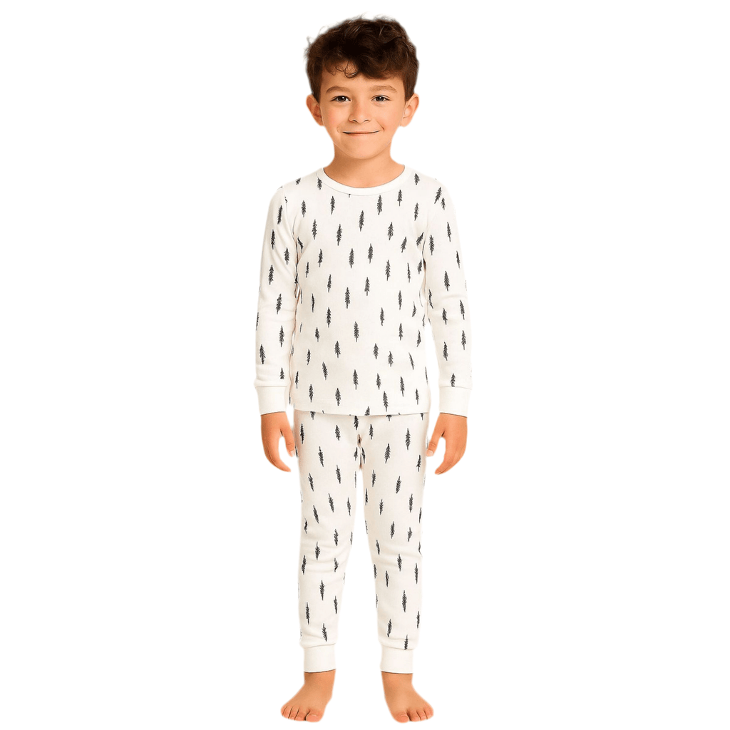 White Feather Kids Pj - Reset Loungewear